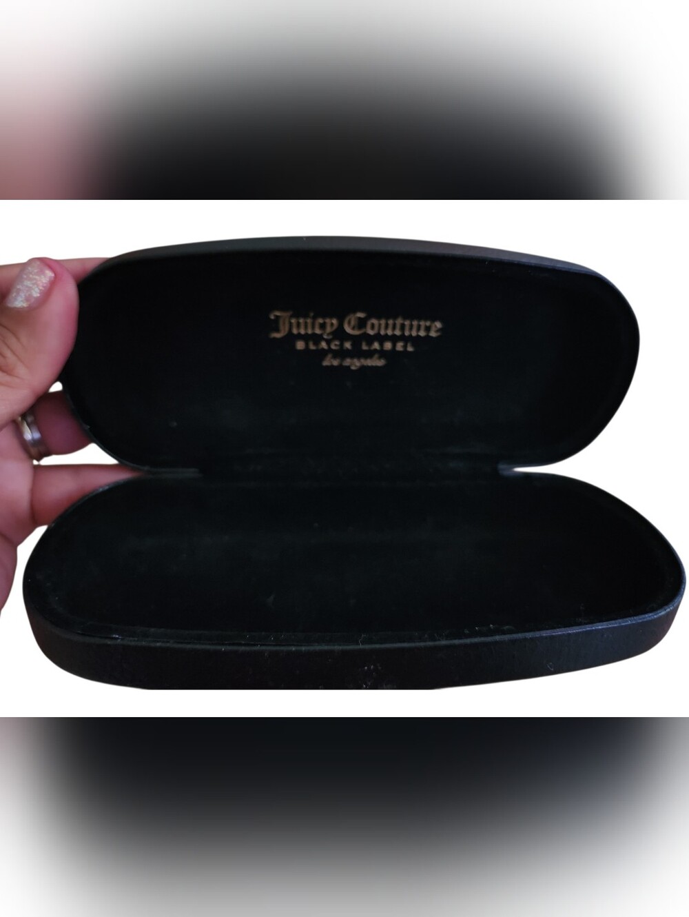 Juicy Couture Black Sunglasses Case with Gold Logo - Picture 4 of 4